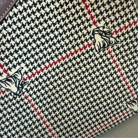 Mark Cross vintage Zippered pouch clutch houndstooth print - Picture 6 of 15